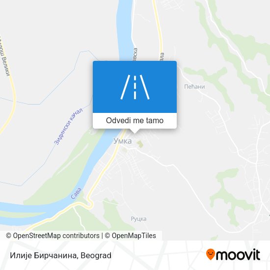 Илије Бирчанина mapa
