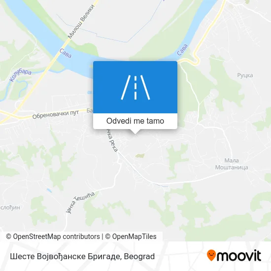 Шесте Војвођанске Бригаде mapa