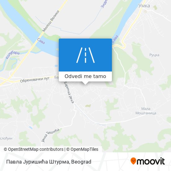 Павла Јуришића Штурма mapa