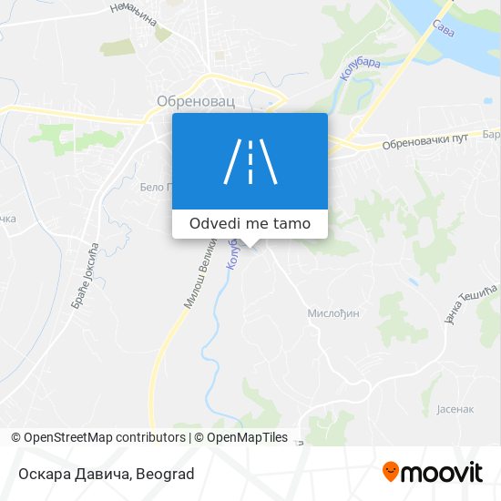 Оскара Давича mapa