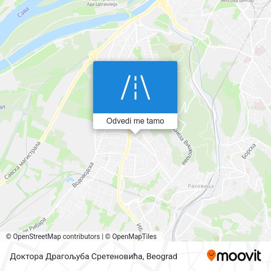 Доктора Драгољуба Сретеновића mapa