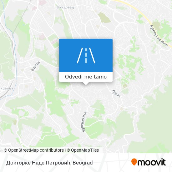 Докторке Наде Петровић mapa