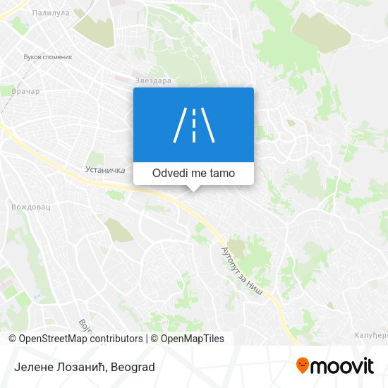 Јелене Лозанић mapa