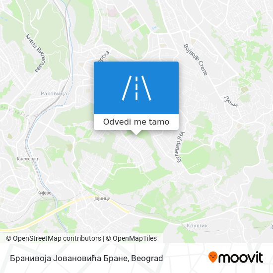 Бранивоја Јовановића Бране mapa