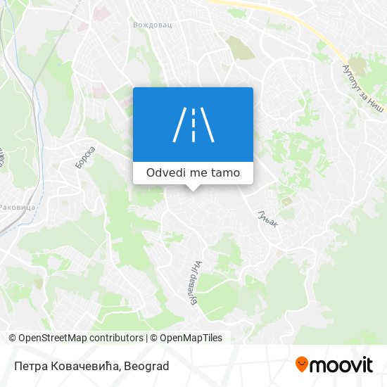 Петра Ковачевића mapa