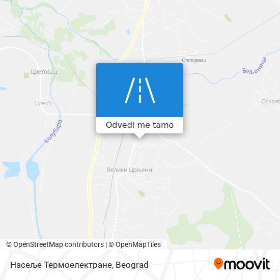 Насеље Термоелектране mapa