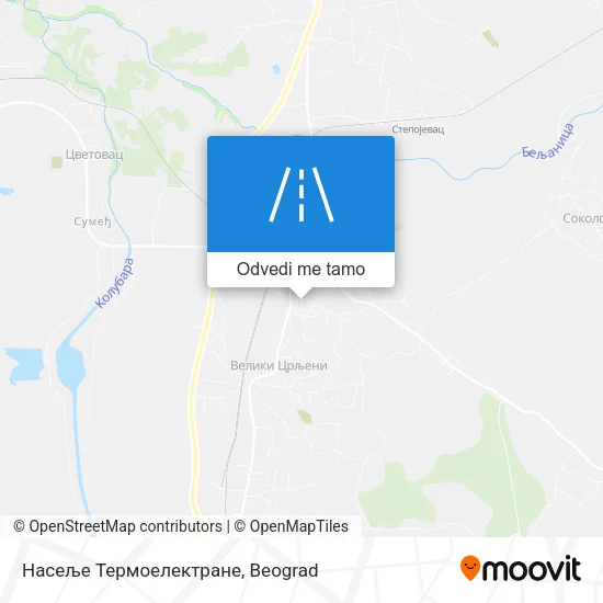 Насеље Термоелектране mapa