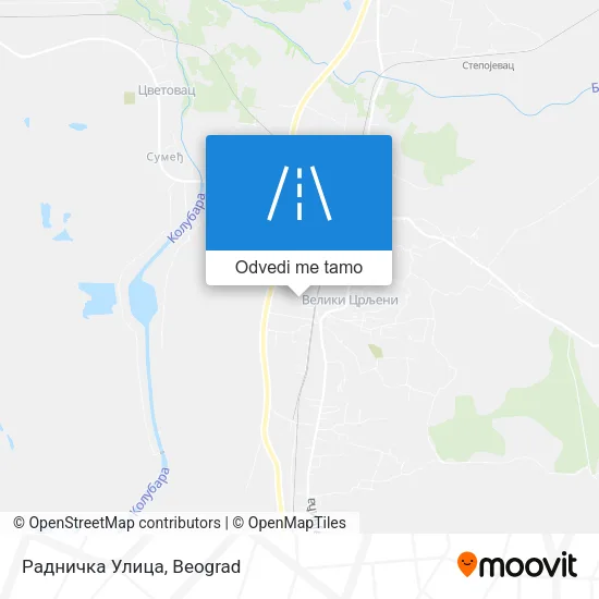 Радничка Улица mapa