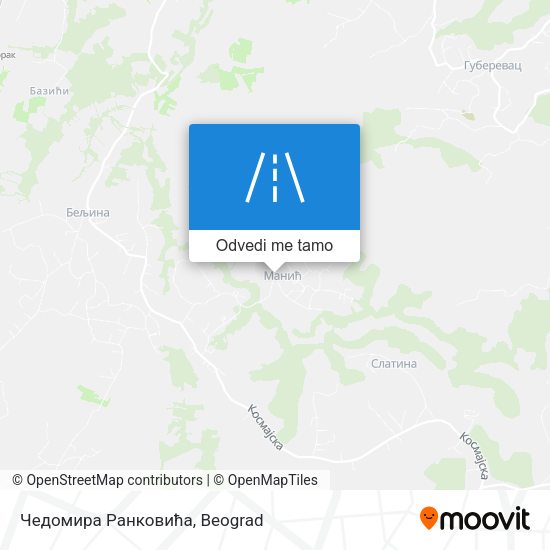 Чедомира Ранковића mapa