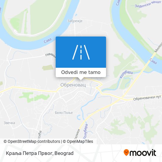 Краља Петра Првог mapa