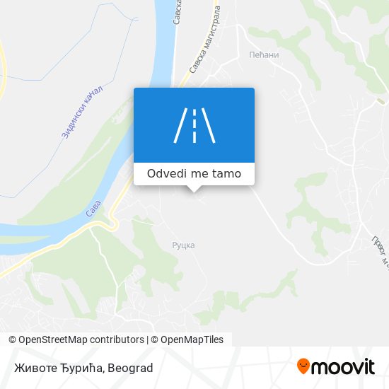 Животе Ђурића mapa