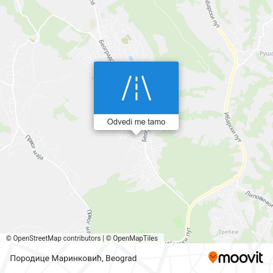 Породице Маринковић mapa