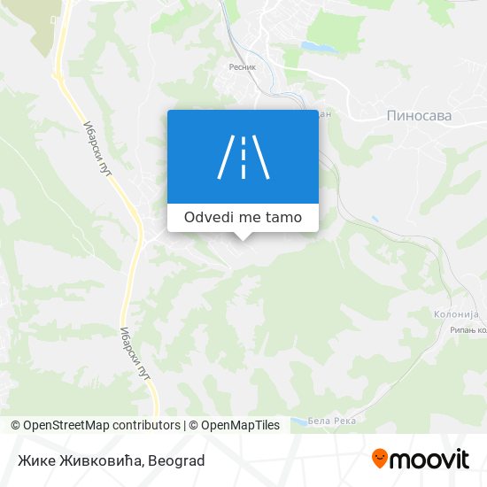 Жике Живковића mapa