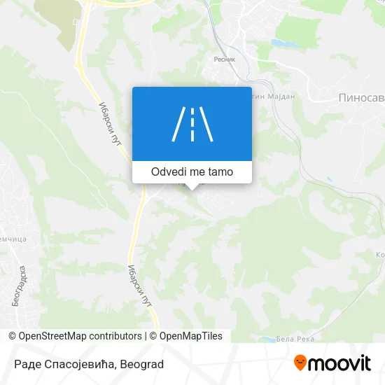 Раде Спасојевића mapa