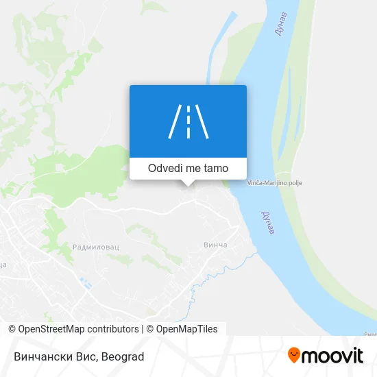 Винчански Вис mapa