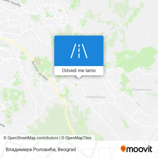 Владимира Роловића mapa