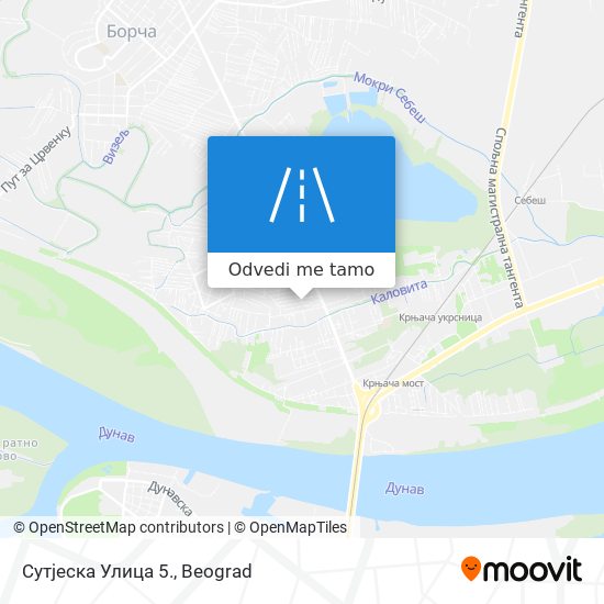 Сутјеска Улица 5. mapa