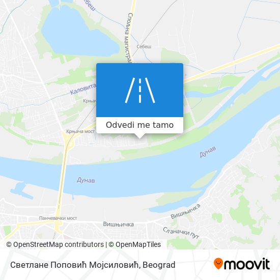 Светлане Поповић Мојсиловић mapa