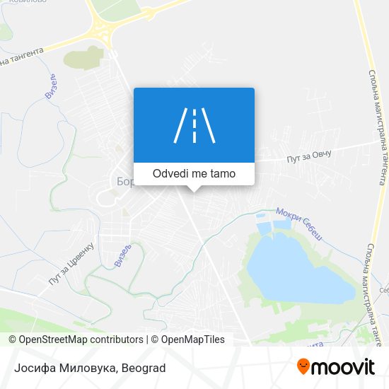 Јосифа Миловука mapa