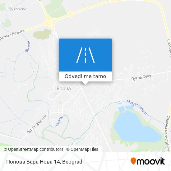 Попова Бара Нова 14 mapa