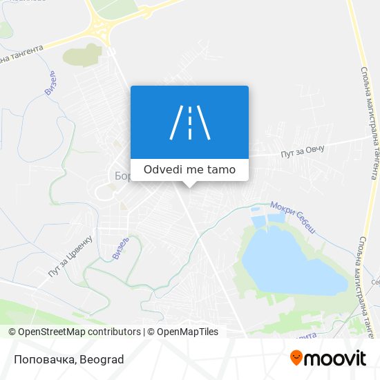 Поповачка mapa