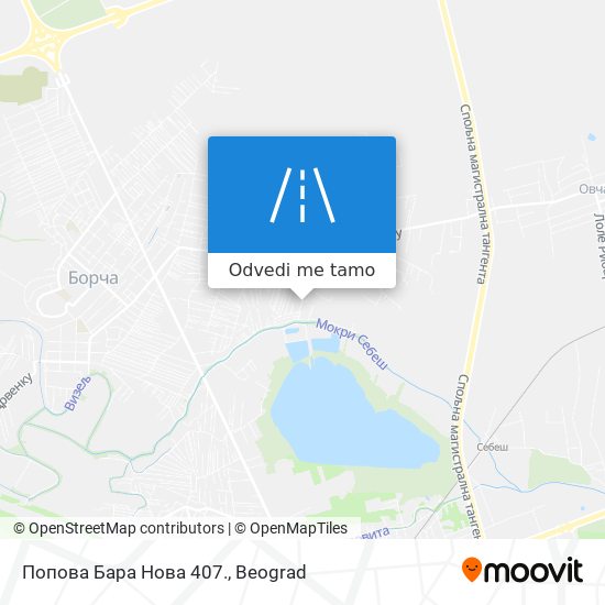 Попова Бара Нова 407. mapa