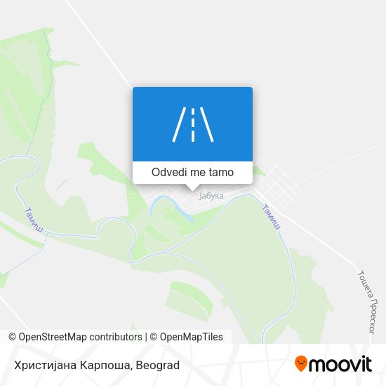 Христијана Карпоша mapa