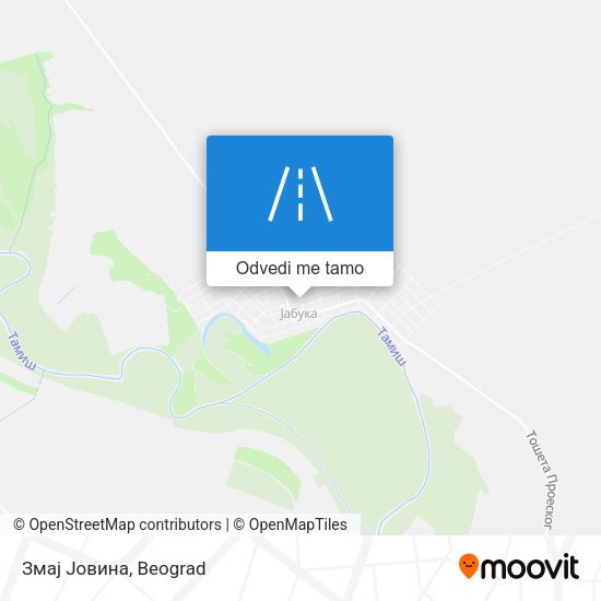 Змај Јовина mapa
