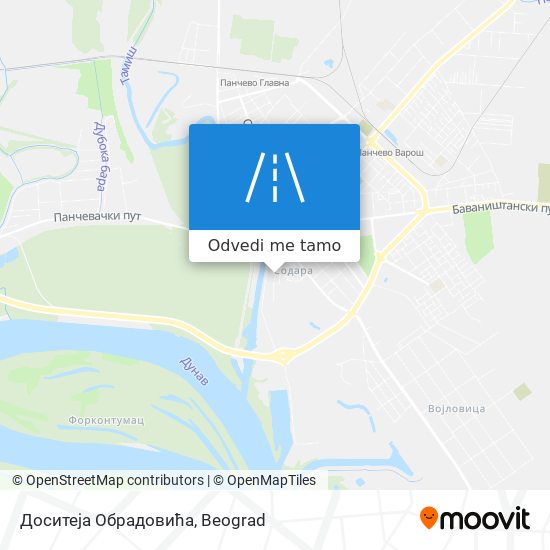 Доситеја Обрадовића mapa