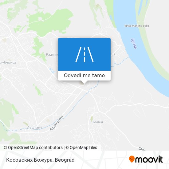 Косовских Божура mapa