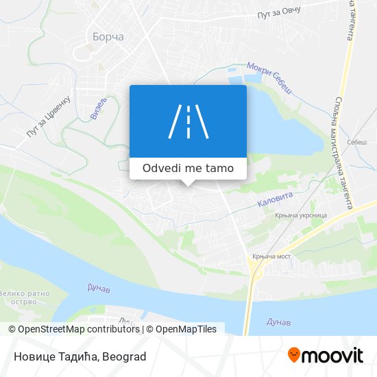 Новице Тадића mapa