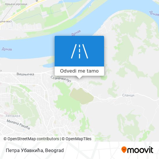 Петра Убавкића mapa