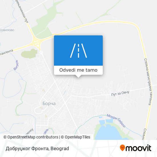 Добруџког Фронта mapa