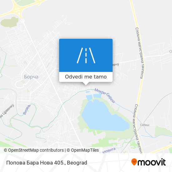 Попова Бара Нова 405. mapa