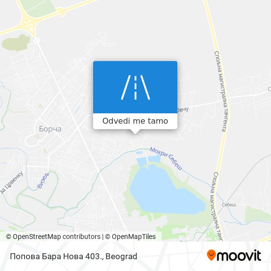 Попова Бара Нова 403. mapa