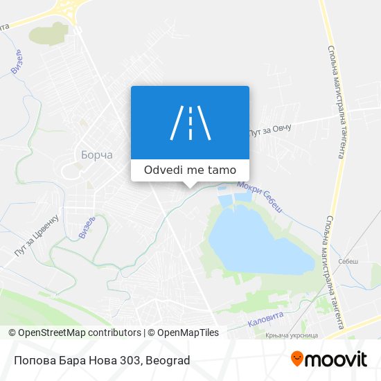 Попова Бара Нова 303 mapa