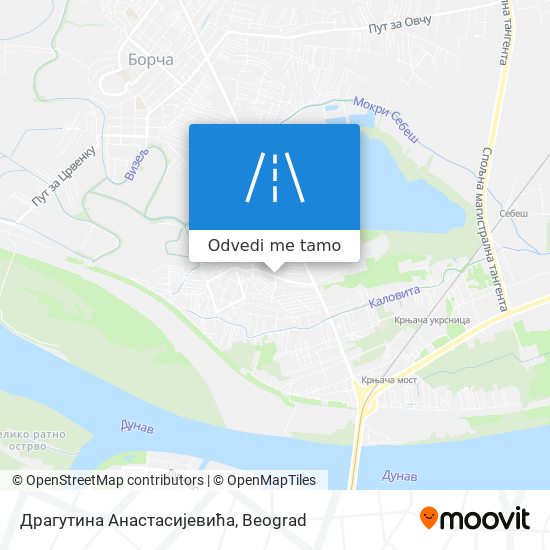 Драгутина Анастасијевића mapa