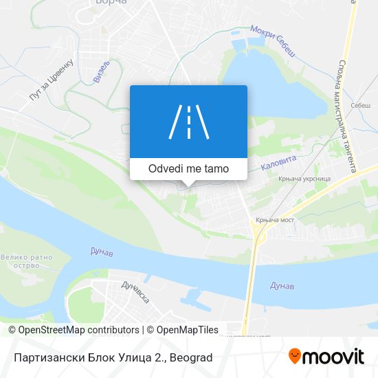 Партизански Блок Улица 2. mapa