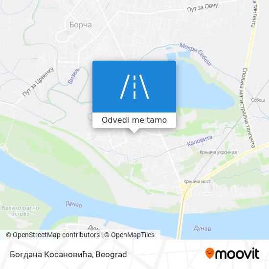 Богдана Косановића mapa