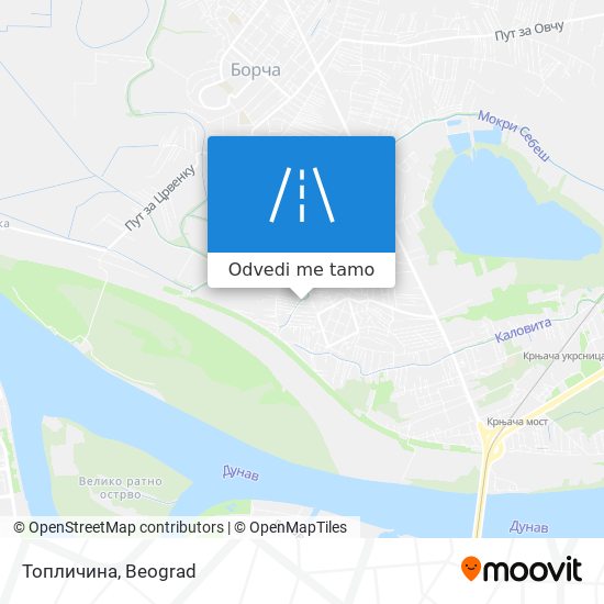 Топличина mapa