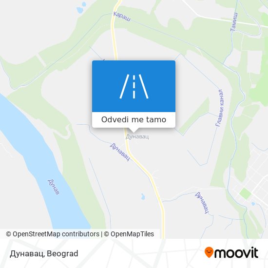 Дунавац mapa