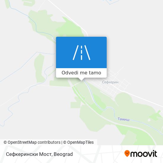 Сефкерински Мост mapa