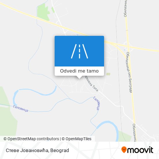 Стеве Јовановића mapa