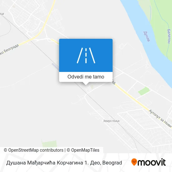 Душана Мађарчића Корчагина 1. Део mapa