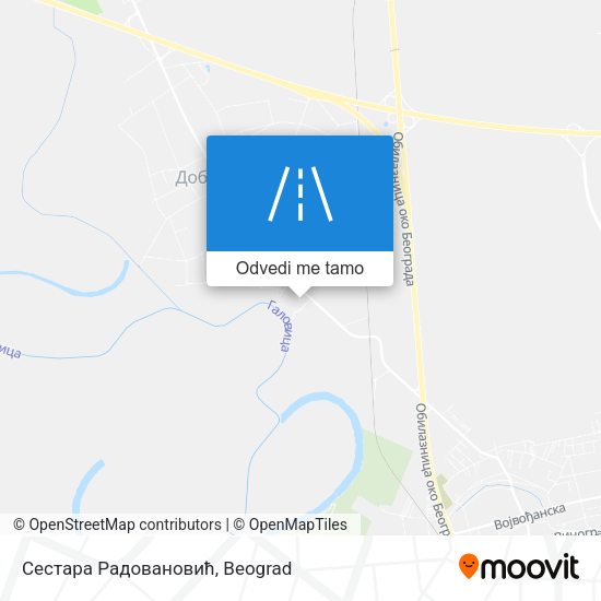 Сестара Радовановић mapa
