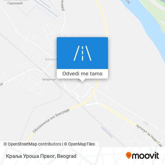 Краља Уроша Првог mapa