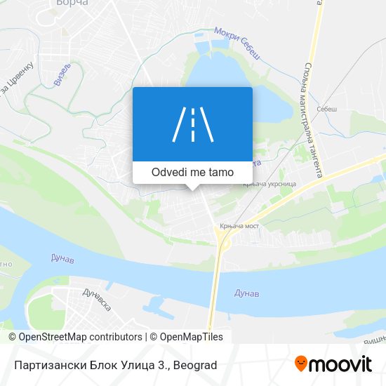 Партизански Блок Улица 3. mapa