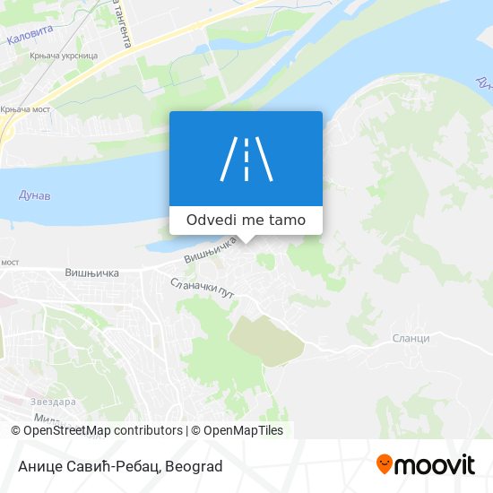 Анице Савић-Ребац mapa