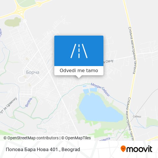 Попова Бара Нова 401. mapa