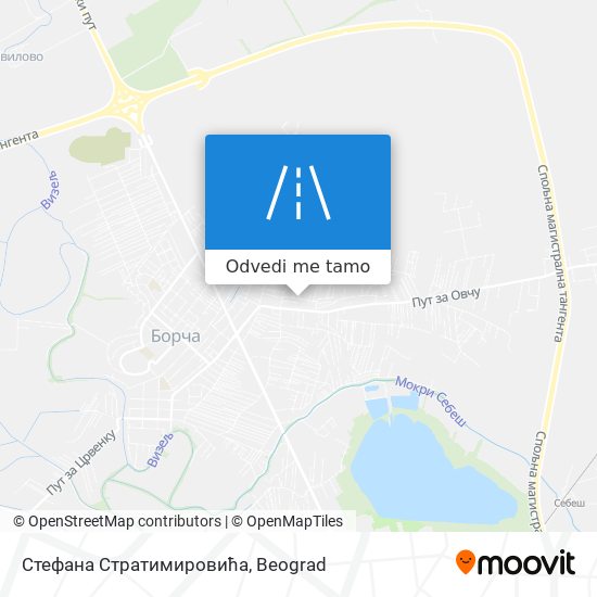 Стефана Стратимировића mapa